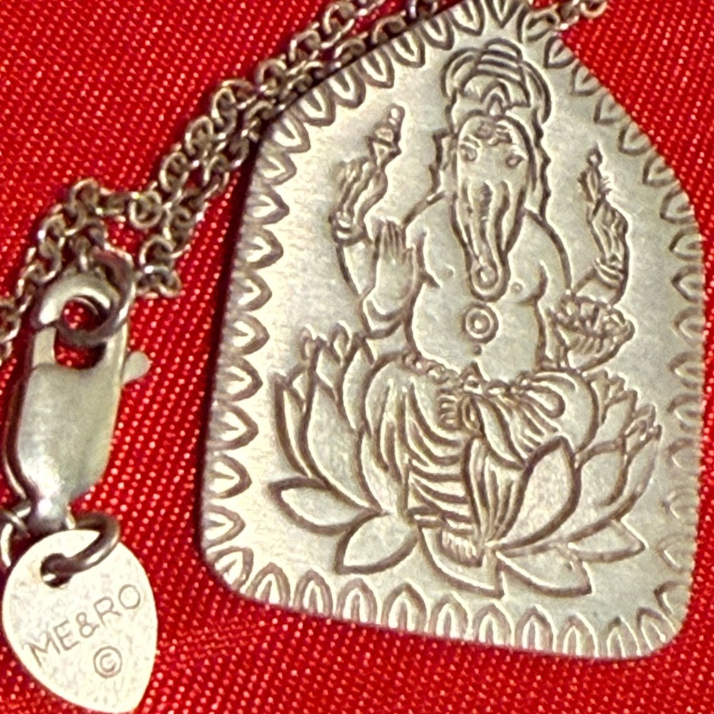 WOW POSHMARK - Authentic Me&Ro Sterling Silver Buddha Pendant Necklace pouch